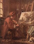 Francois Boucher Le Peintre dans son atelier oil